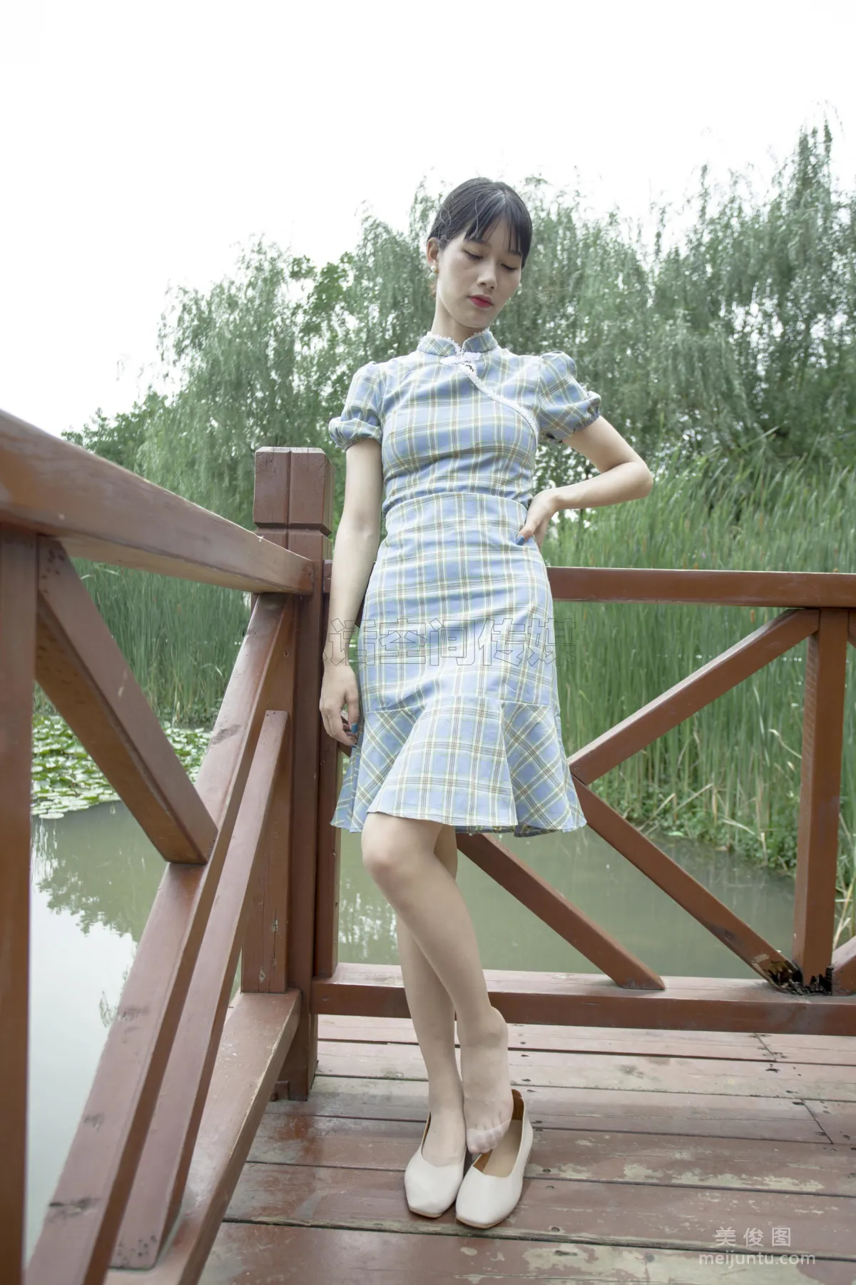 [思話SiHua] SH173 詩詩 - 旗袍肉絲女孩逛公園 50
