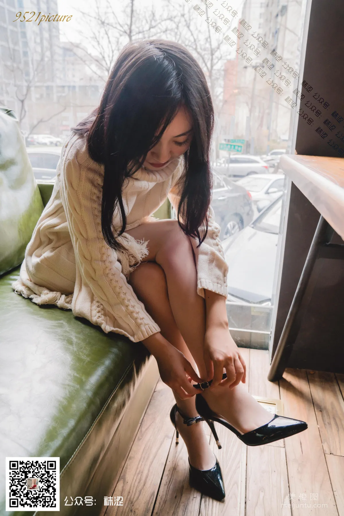 [襪澀] VOL.023 莎莎 - 溫柔毛衣與膚色絲襪 22