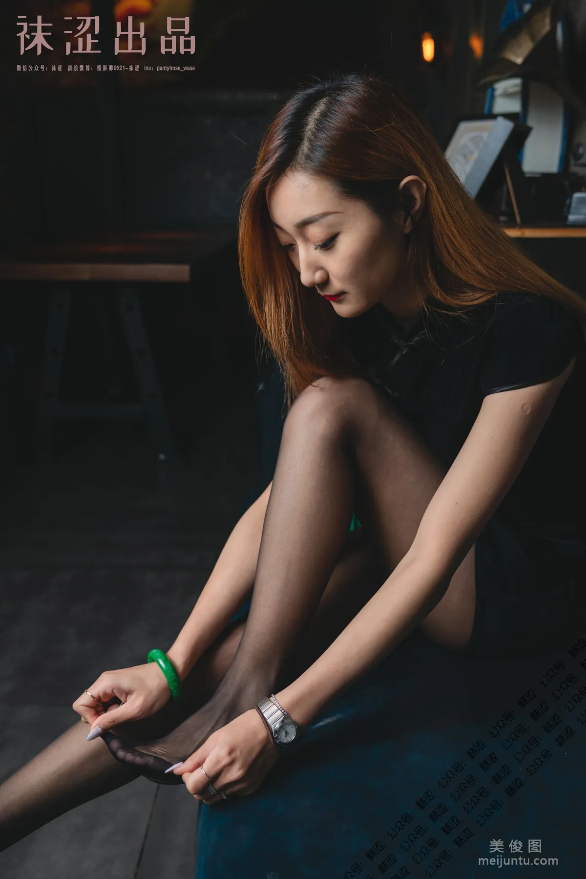 [襪澀] VOL.054 劉哈哈 - 黑絲小旗袍 28