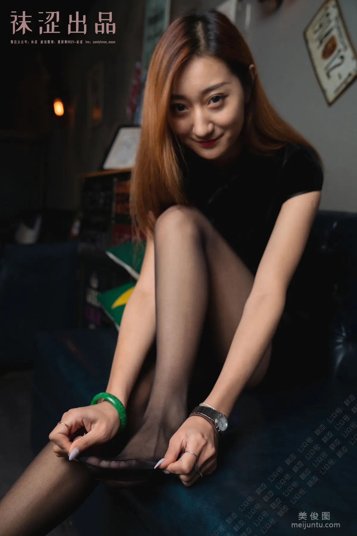 [襪澀] VOL.054 劉哈哈 - 黑絲小旗袍 29