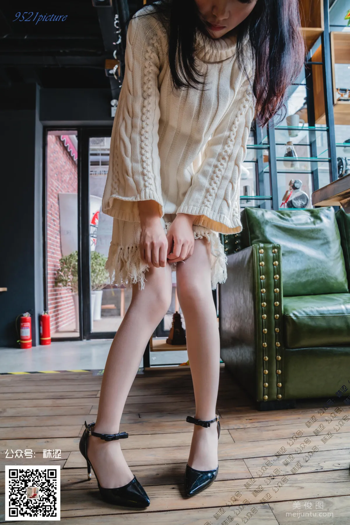 [襪澀] VOL.023 莎莎 - 溫柔毛衣與膚色絲襪 42