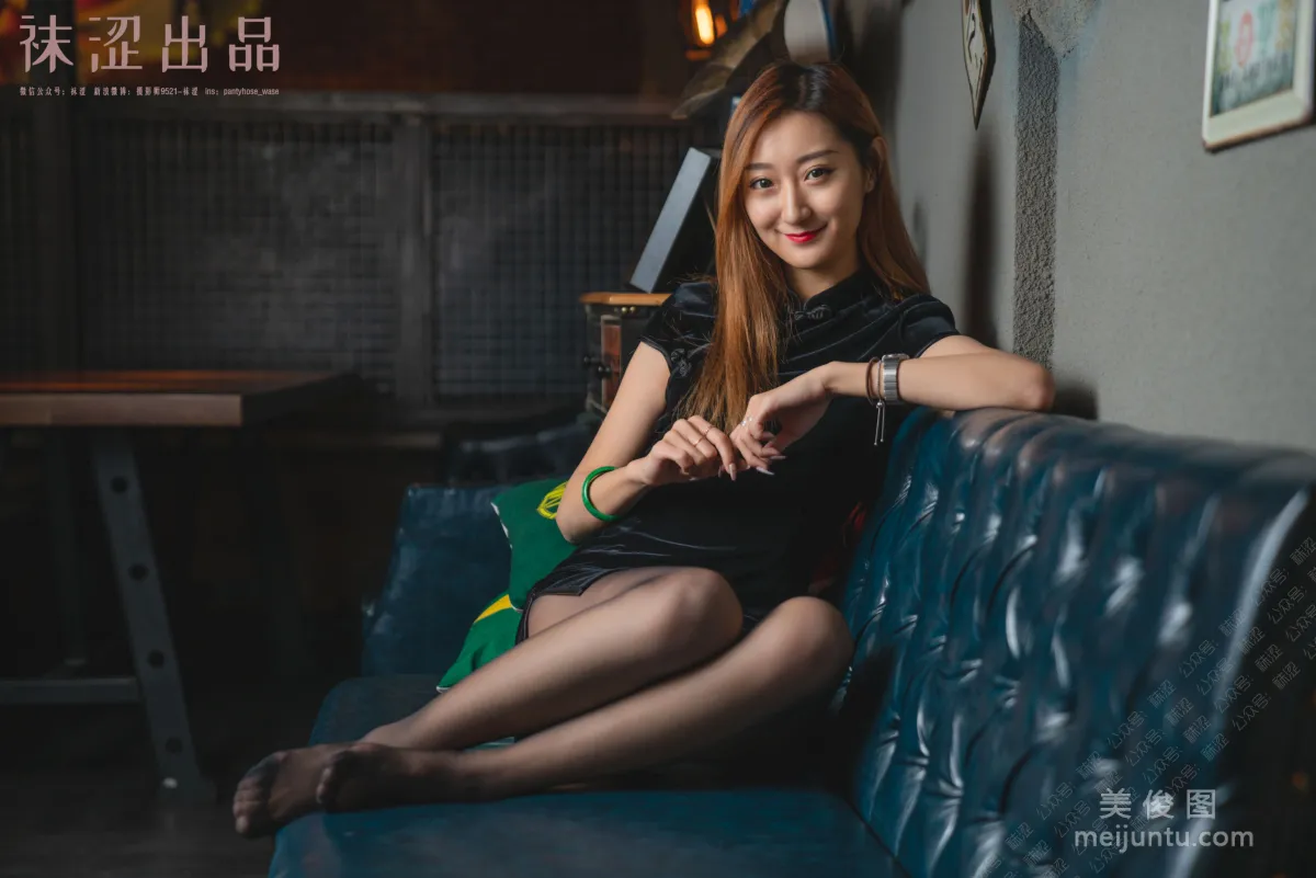 [襪澀] VOL.054 劉哈哈 - 黑絲小旗袍 26