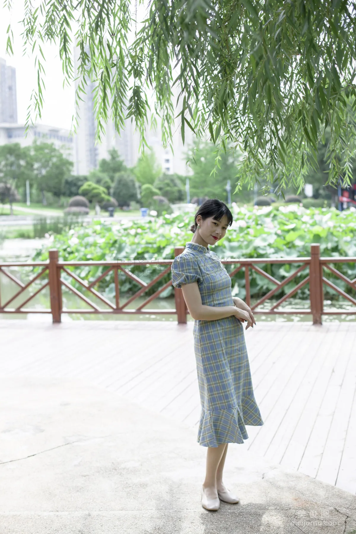 [思話SiHua] SH173 詩詩 - 旗袍肉絲女孩逛公園 36