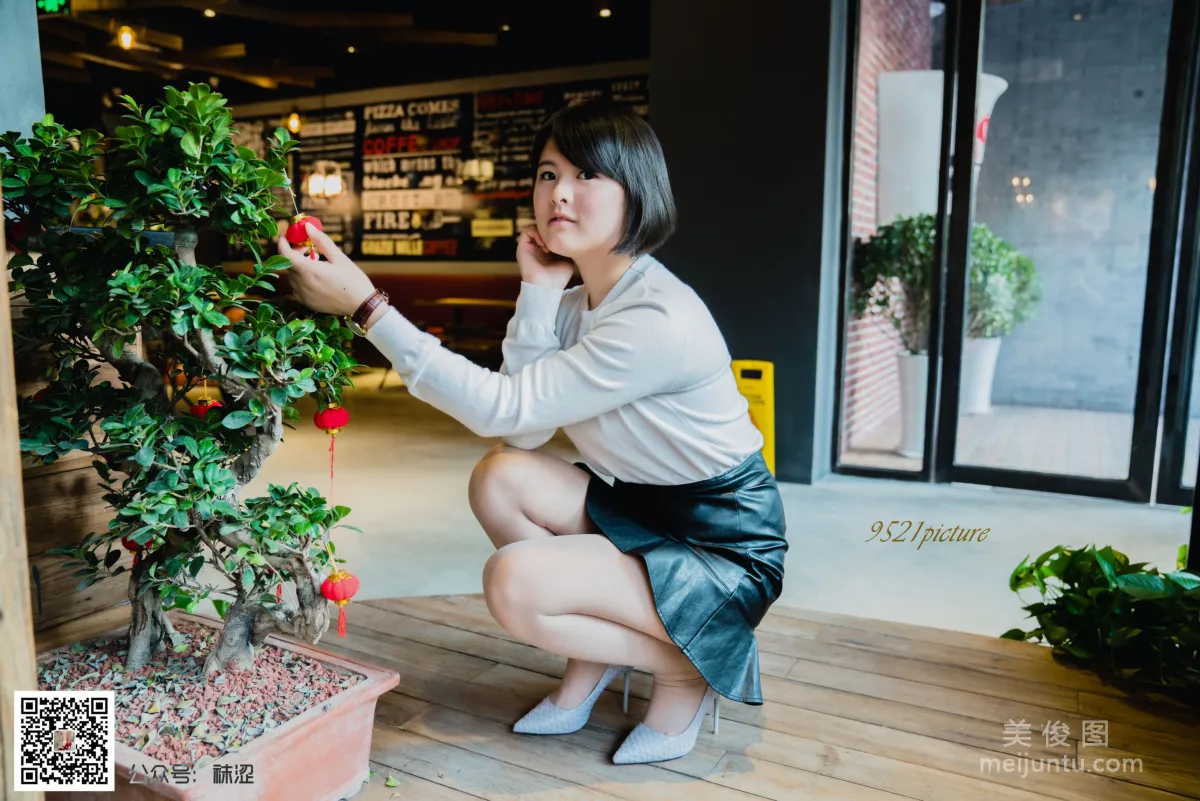 [襪澀] VOL.014 新模瑞拉咖啡店 寫真套圖 52