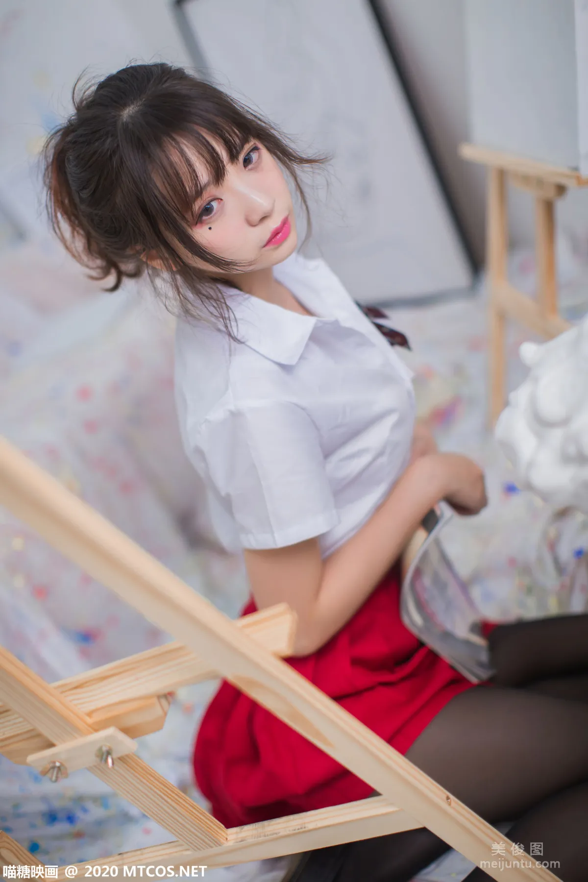 [喵糖映畫] VOL.319 畫室少女 寫真套圖 8