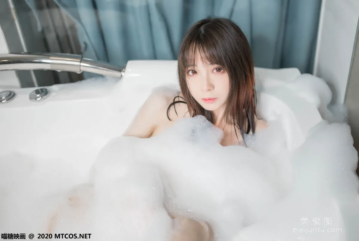 [喵糖映畫] VOL.323 浴缸泡泡 寫真套圖 10