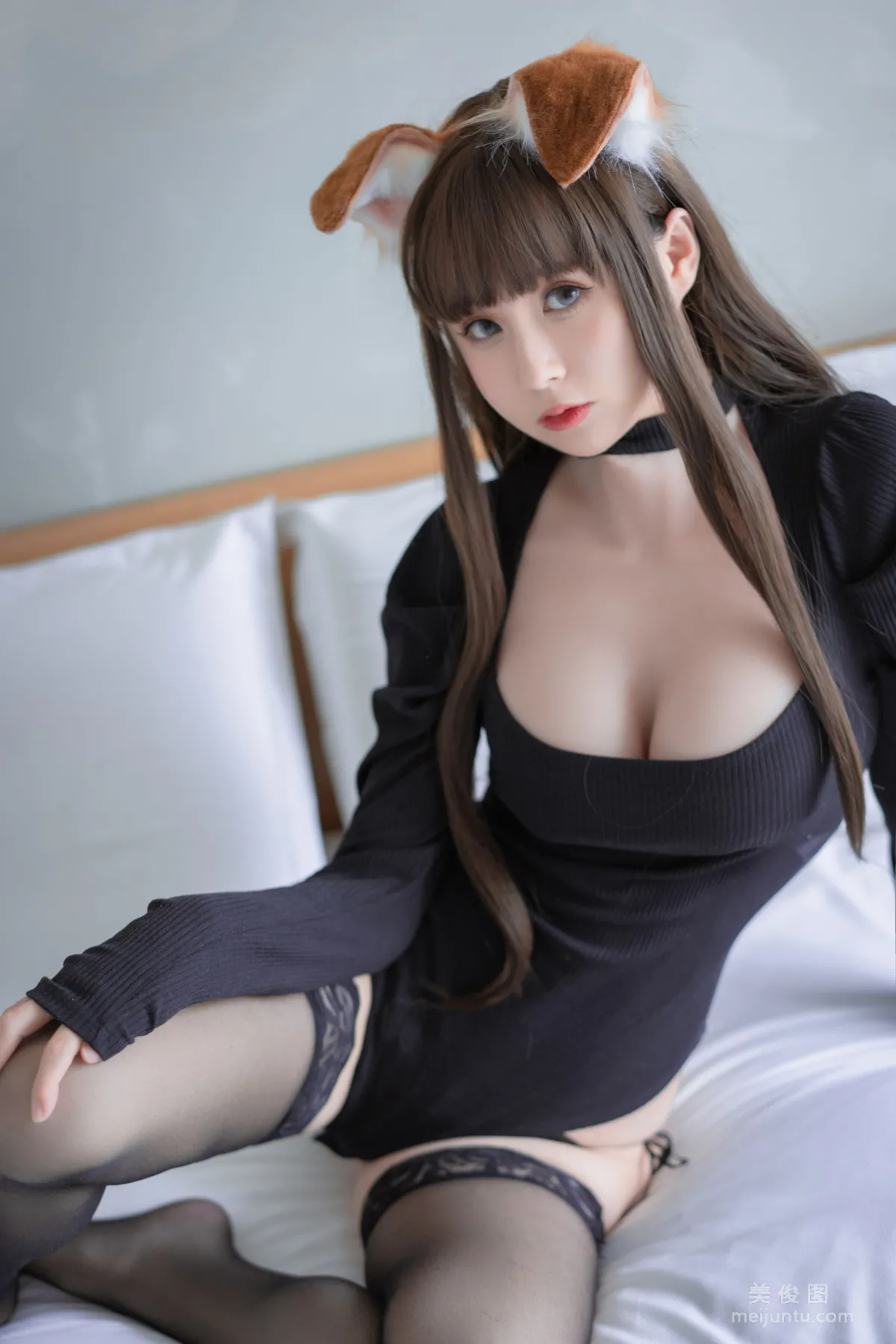 [Cosplay] 西園寺南歌 - 折耳犬黑色連體衣 寫真套圖 6