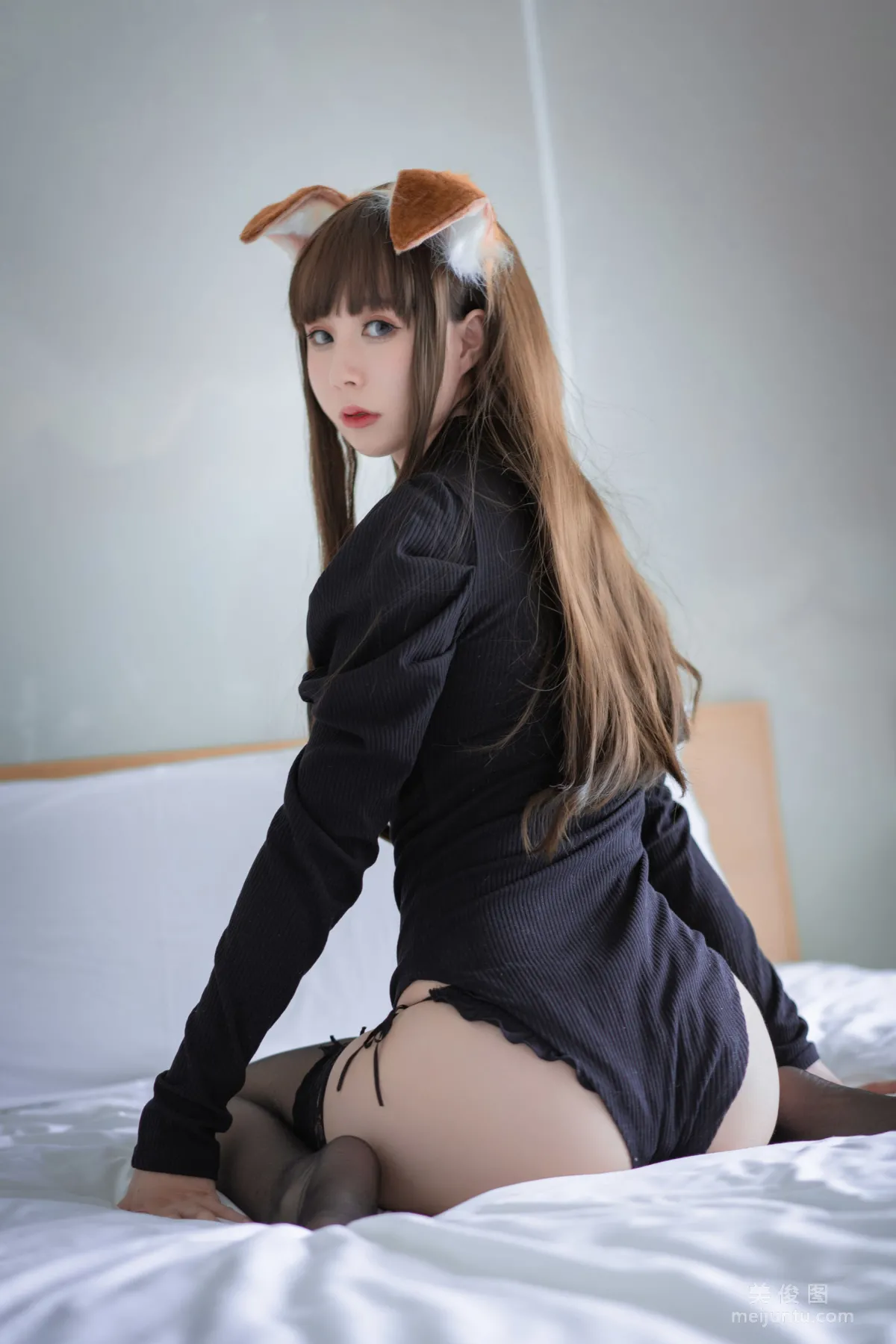 [Cosplay] 西園寺南歌 - 折耳犬黑色連體衣 寫真套圖 18