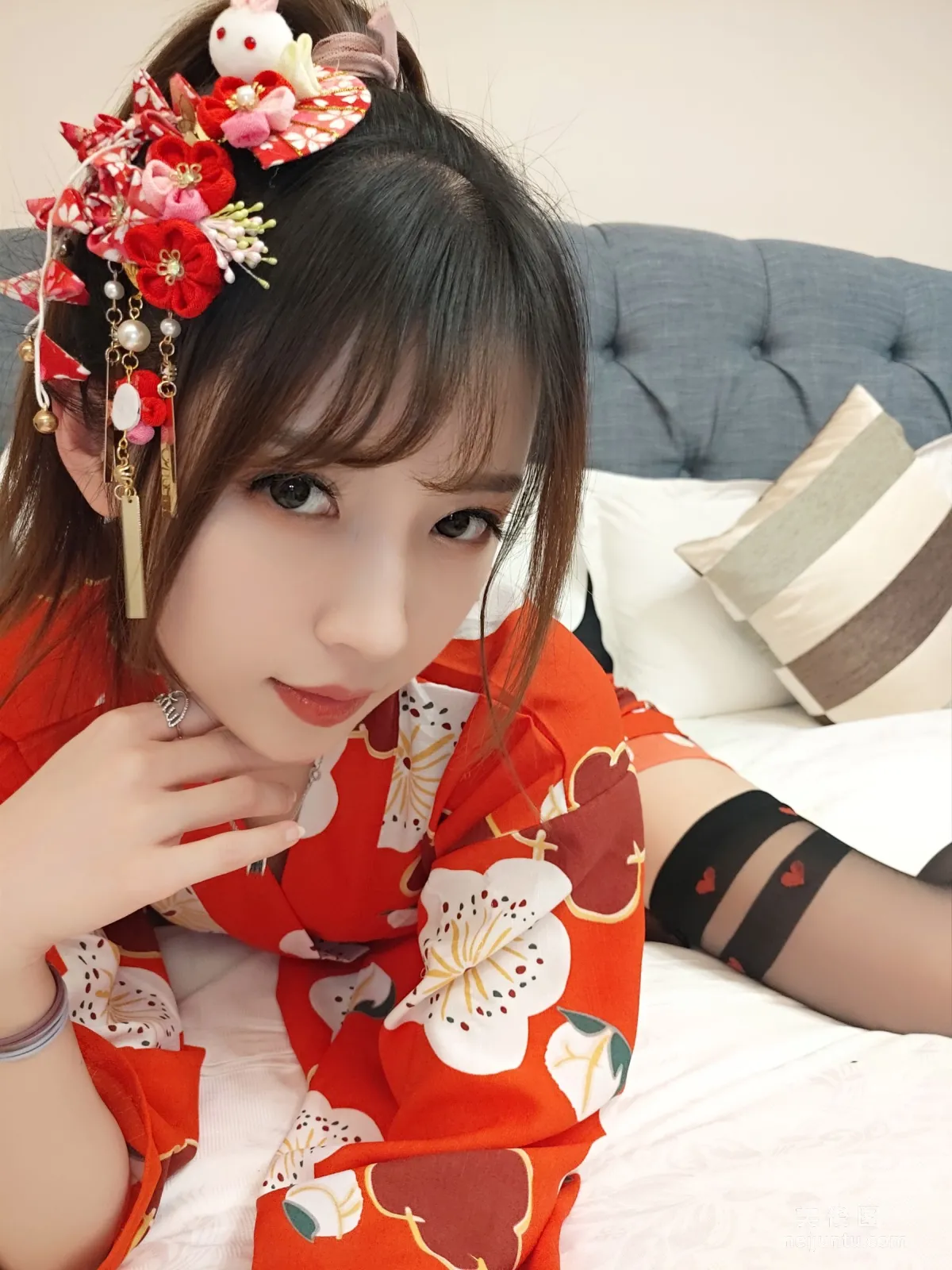 [Cosplay] 小女巫露娜 - 和服桃心黑色長筒襪 11