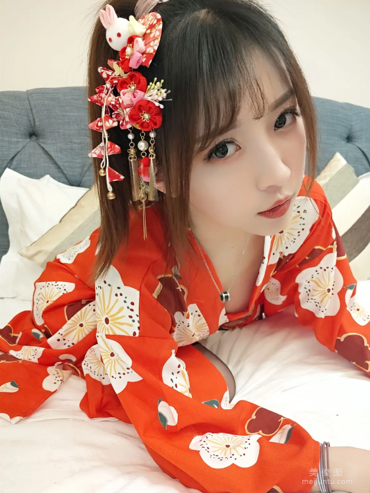 [Cosplay] 小女巫露娜 - 和服桃心黑色長筒襪 17