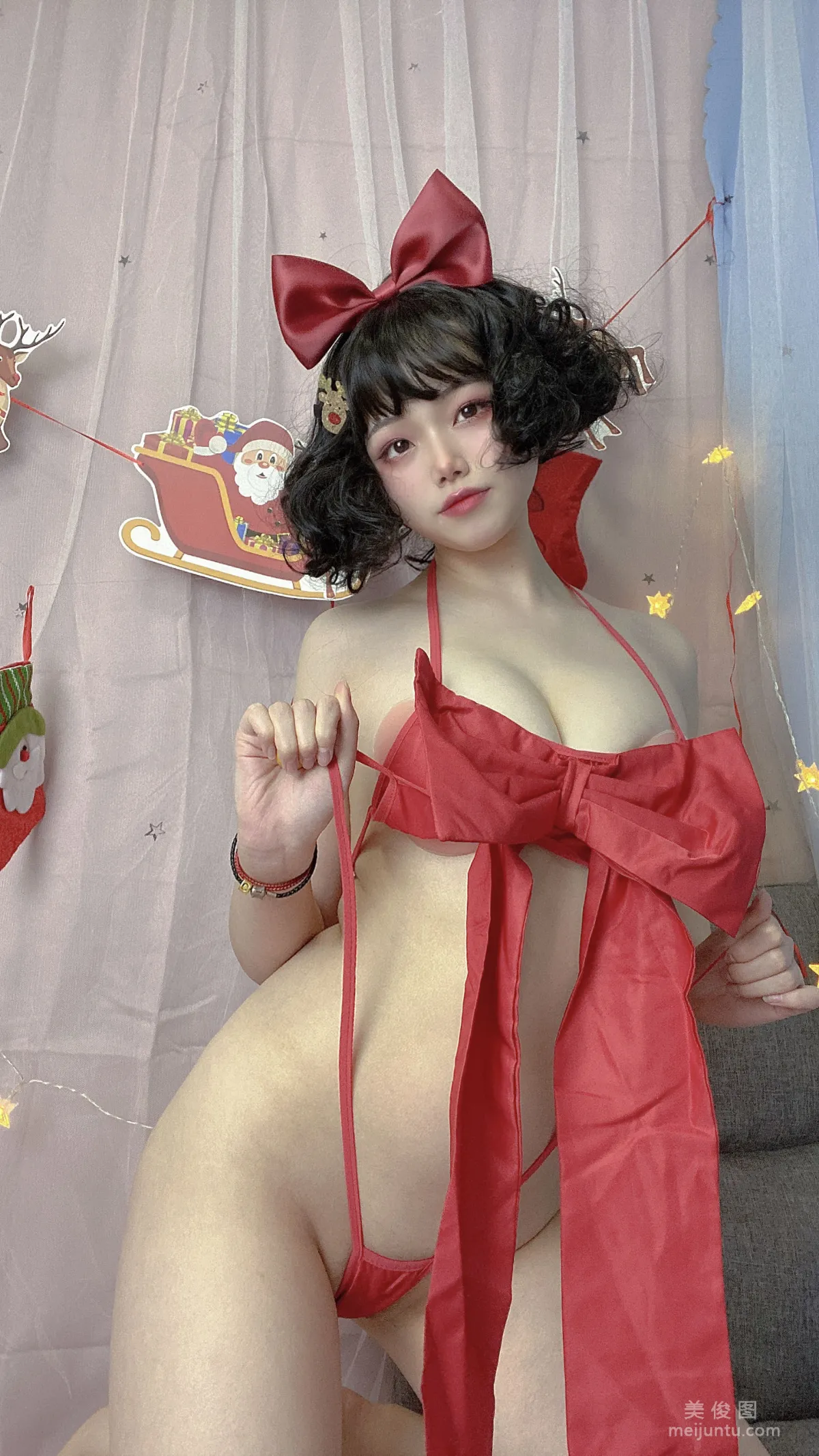 [Cosplay] 七月喵子 - 迟到的圣诞节 写真套图26