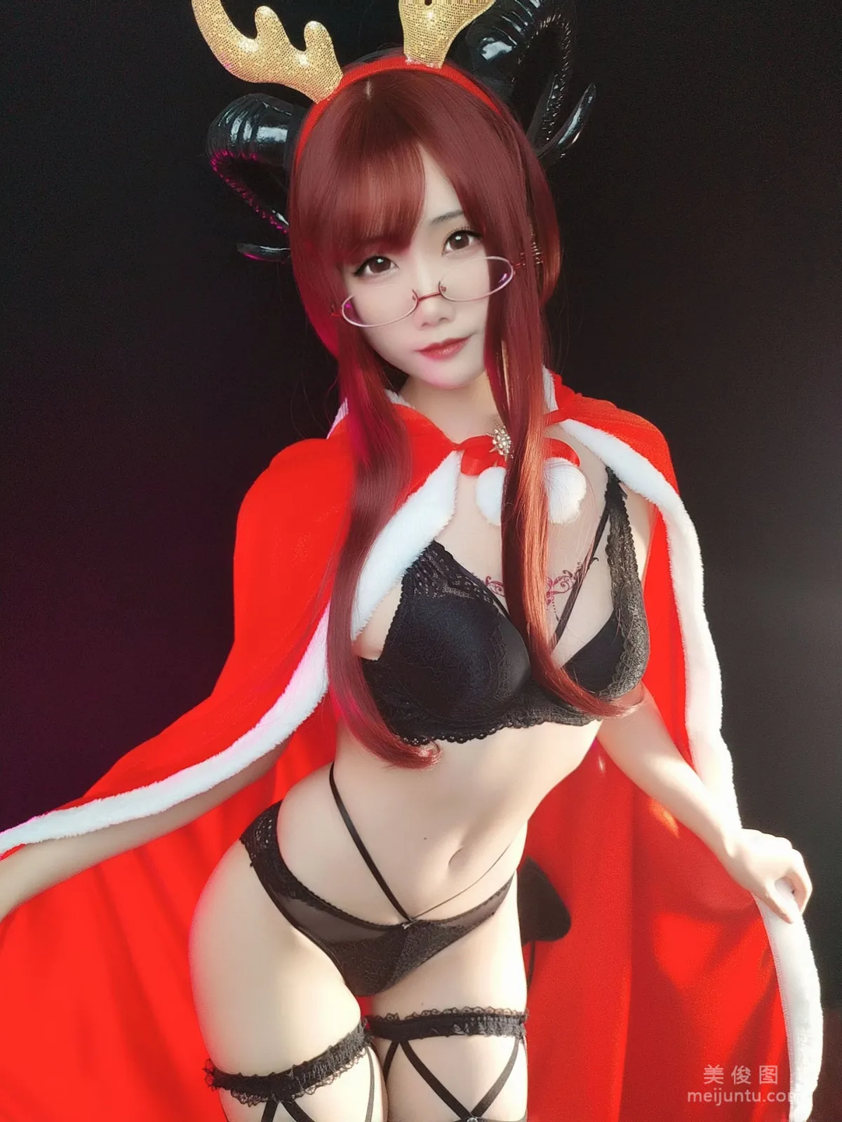 [Cosplay] 曉美媽 - (圣诞自拍)雪夜魅魔1