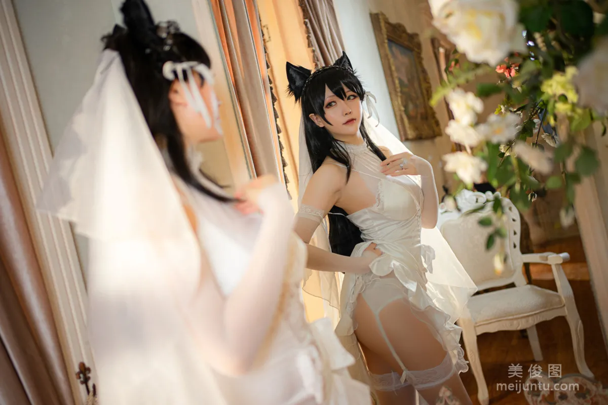 [Cosplay] 星之遲遲 - 愛宕婚紗 寫真套圖 22