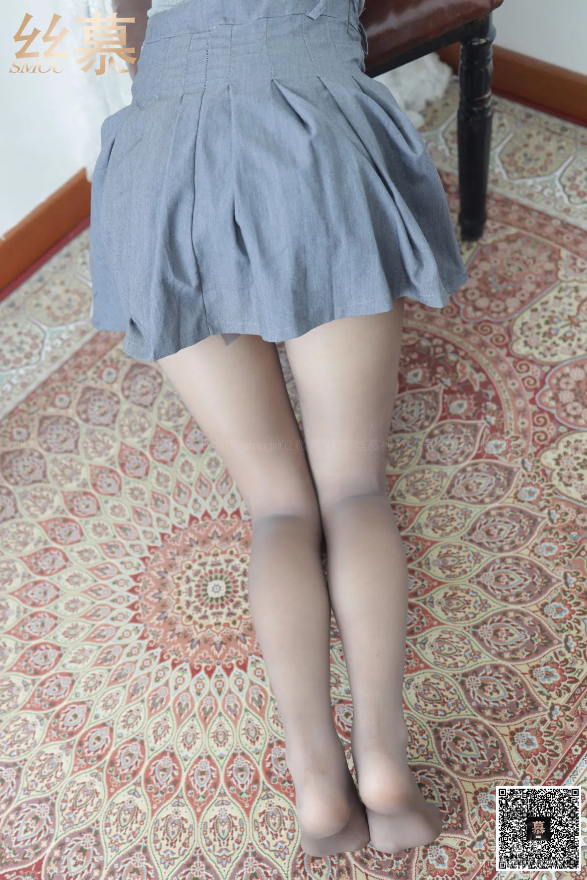 [丝慕SMOU] 特写集 TX055 米朵《玩爆灰丝》 丝袜美腿写真套图15