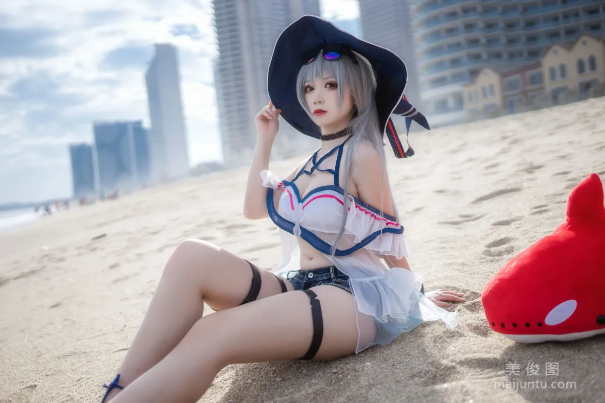 [Cosplay] 櫻落醬w - 斯卡蒂泳裝 5