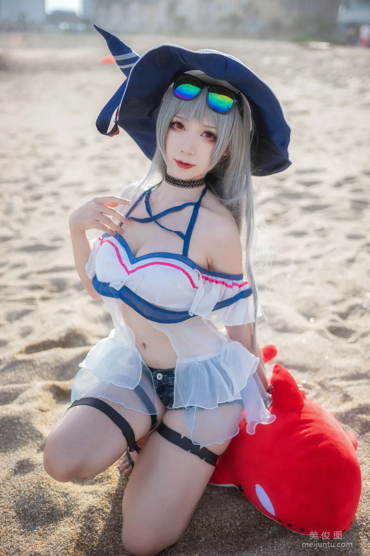 [Cosplay] 櫻落醬w - 斯卡蒂泳裝 21