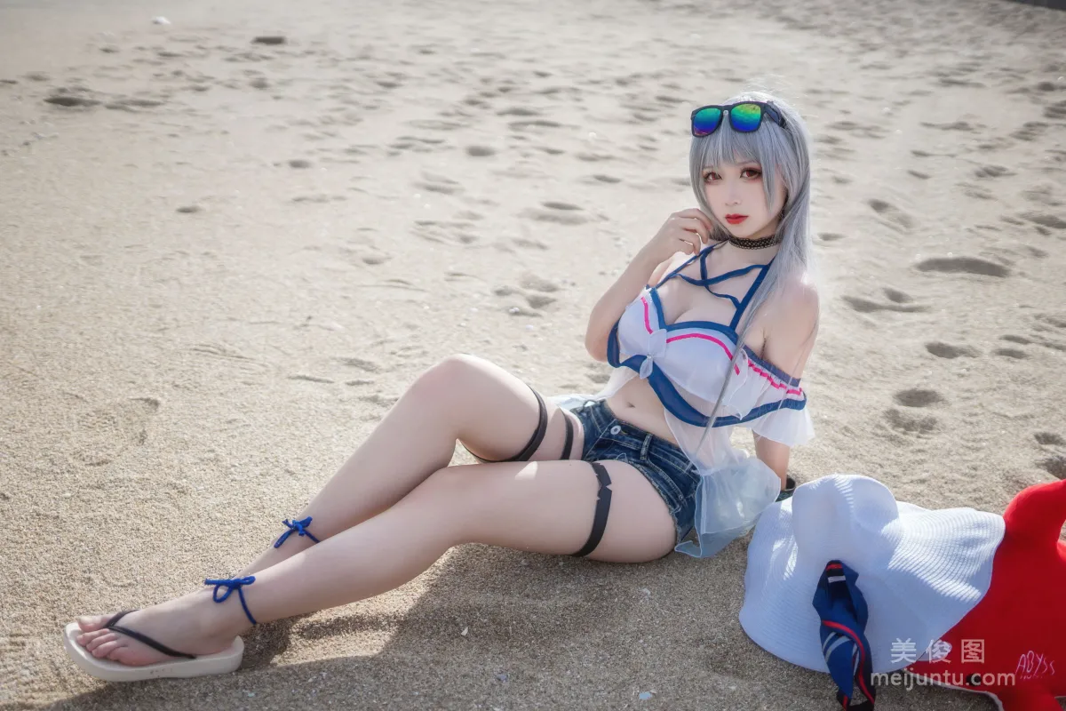 [Cosplay] 櫻落醬w - 斯卡蒂泳裝 4