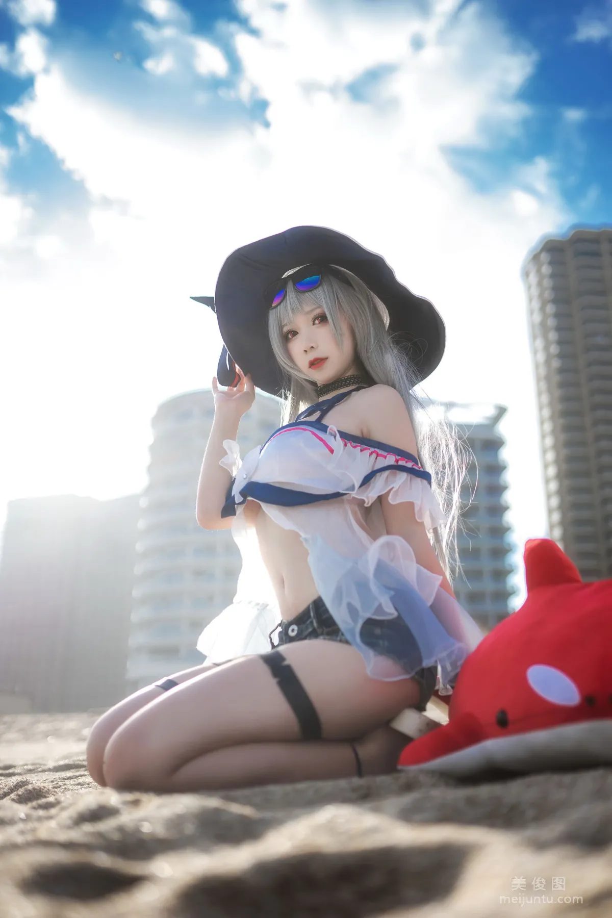 [Cosplay] 櫻落醬w - 斯卡蒂泳裝 20