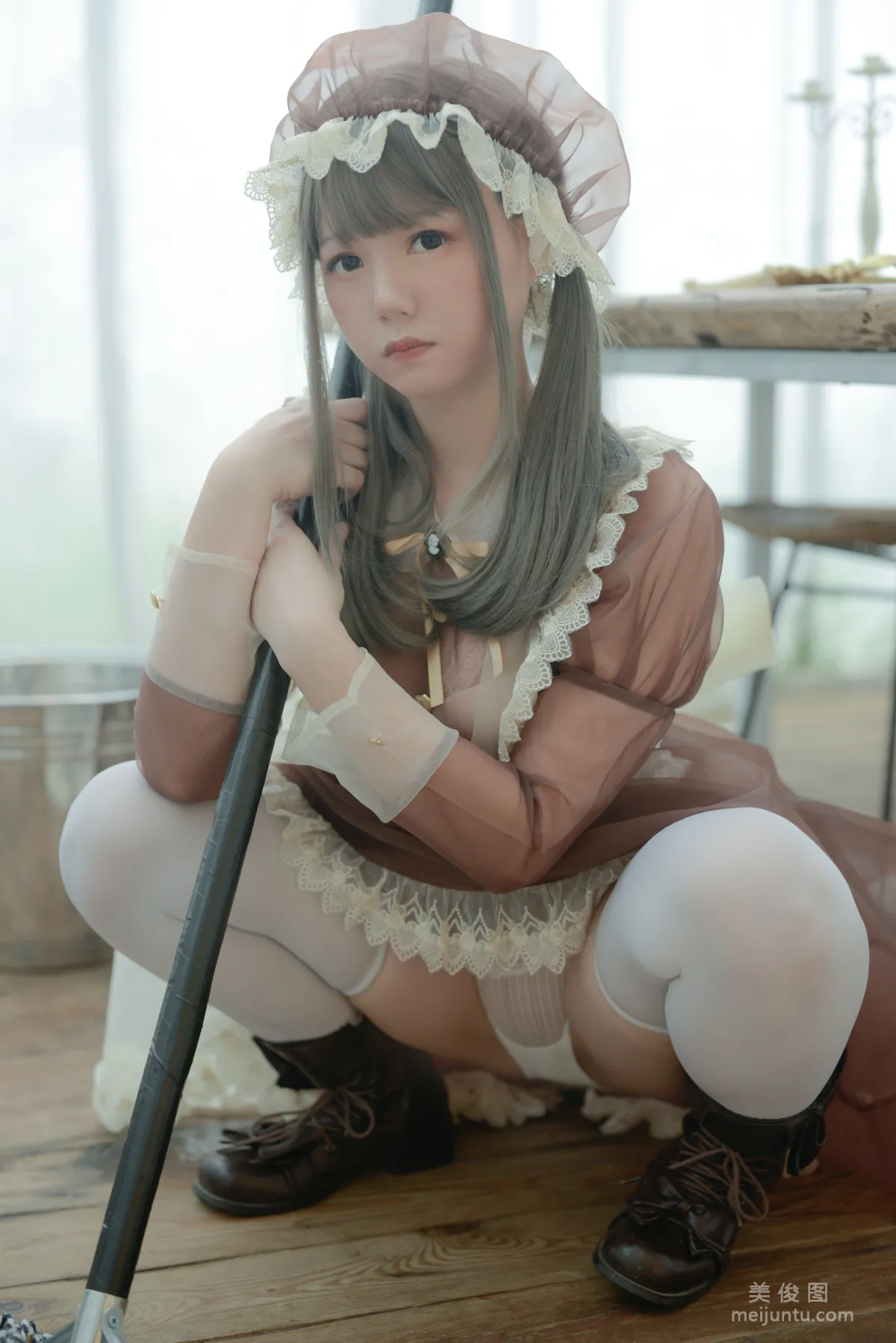 [Cosplay] Vol.17 きょう肉肉 - ～Maid～28