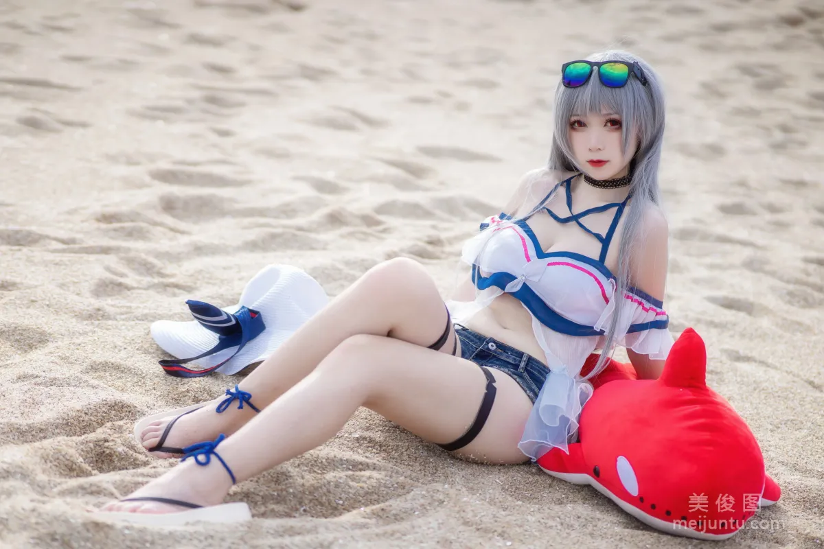 [Cosplay] 櫻落醬w - 斯卡蒂泳裝 14