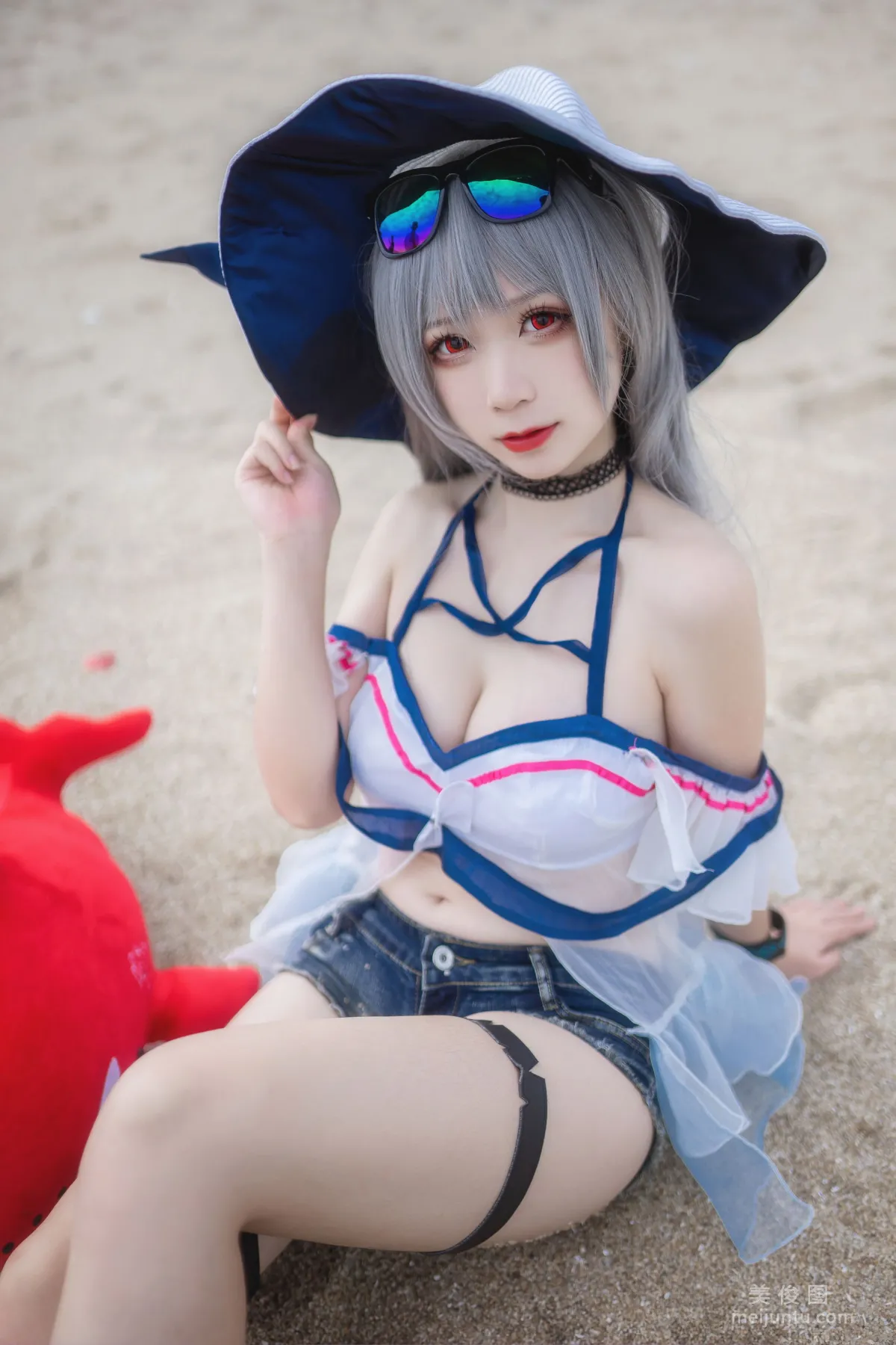 [Cosplay] 櫻落醬w - 斯卡蒂泳裝 3