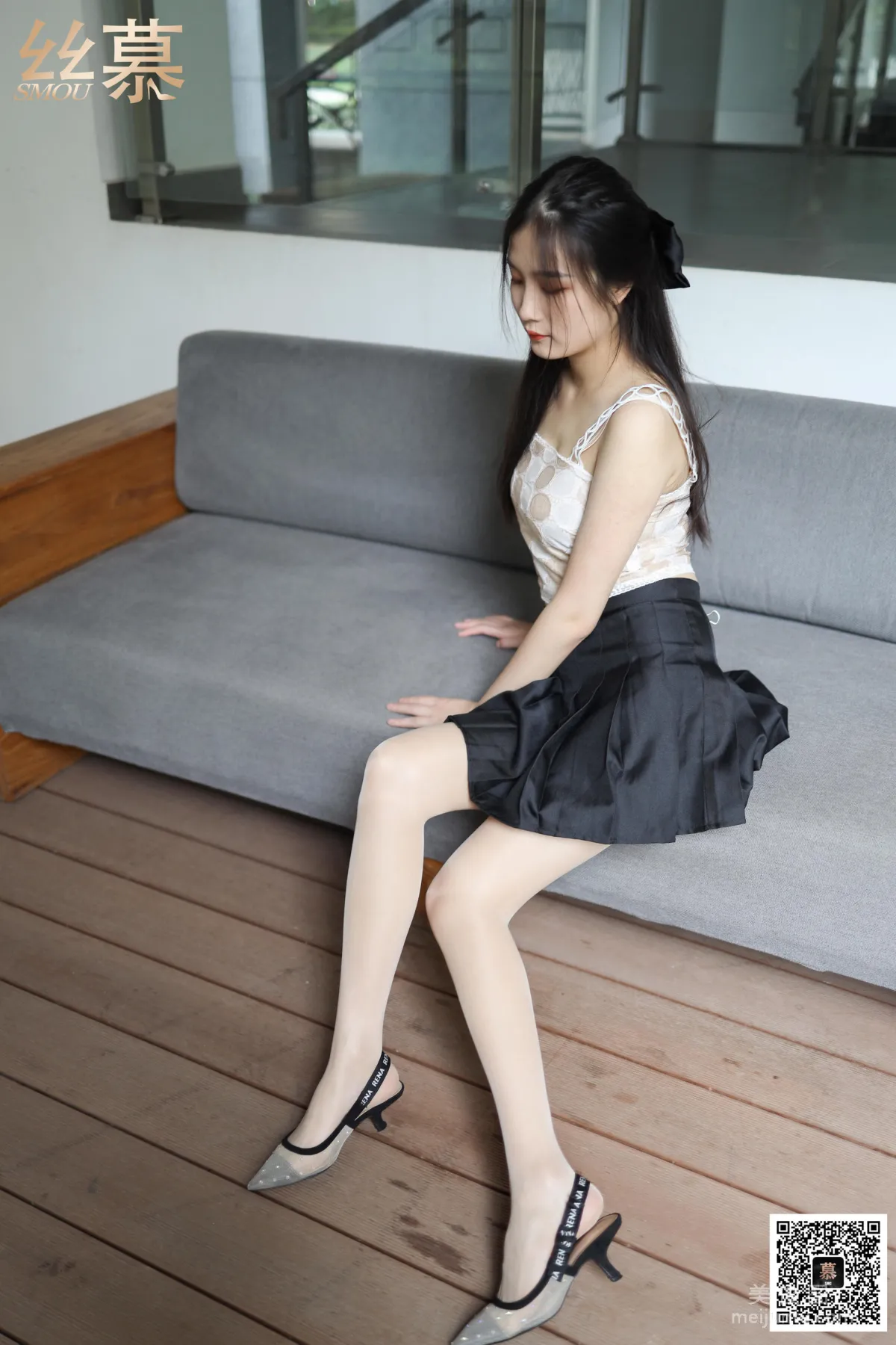 [絲慕SMOU] 特寫集 TX053 熙熙 《戶外肉絲也瘋狂》 絲襪美腿寫真套圖 9