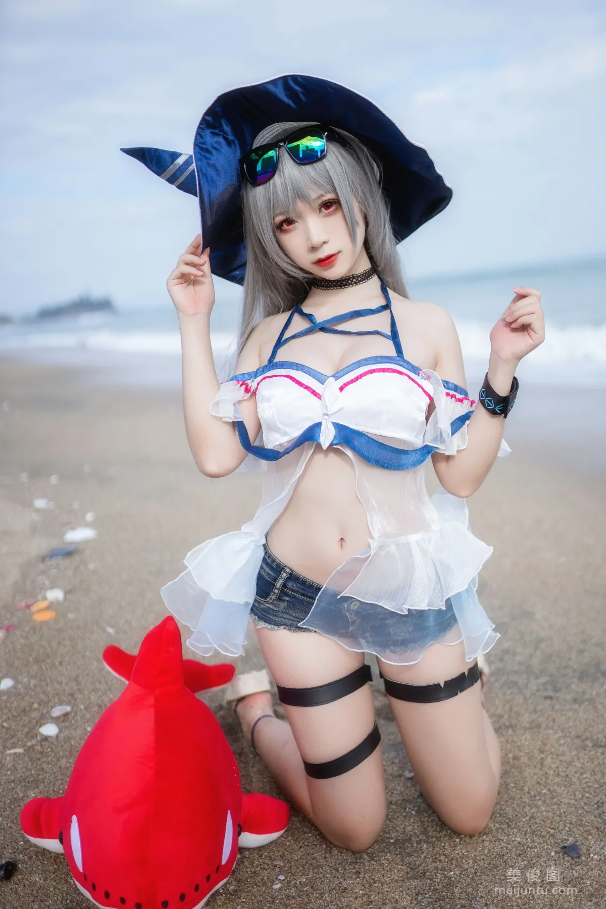 [Cosplay] 櫻落醬w - 斯卡蒂泳裝 2