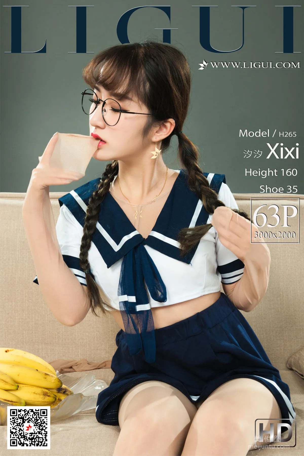 [丽柜Ligui] 2021.01.20 汐汐 丝足美腿套图1
