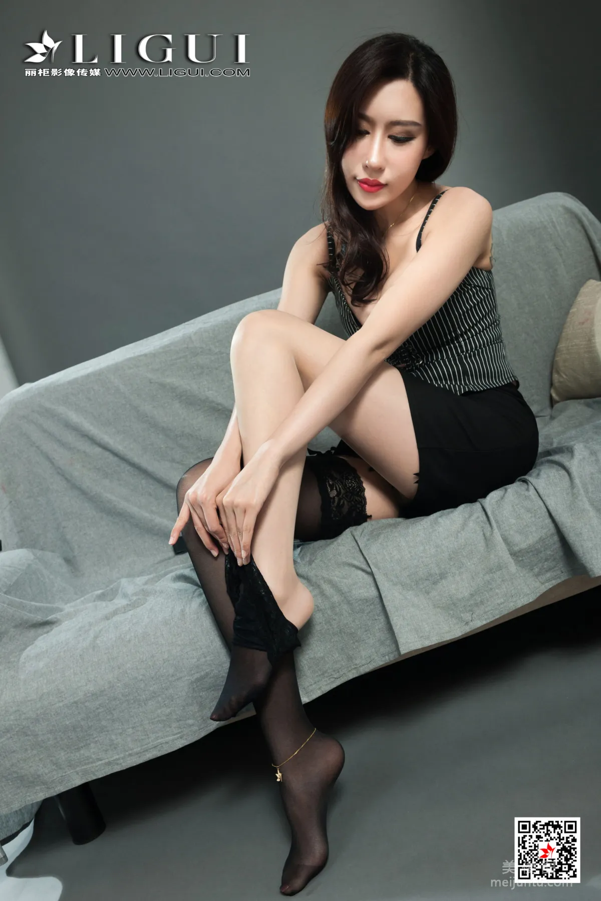 [麗櫃Ligui] 2021.01.11 LiNa 絲足美腿套圖 49