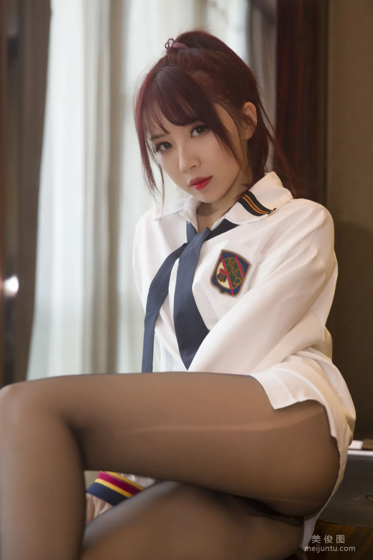 [COS福利] 斗鱼主播小女巫露娜 - 白衬衣28