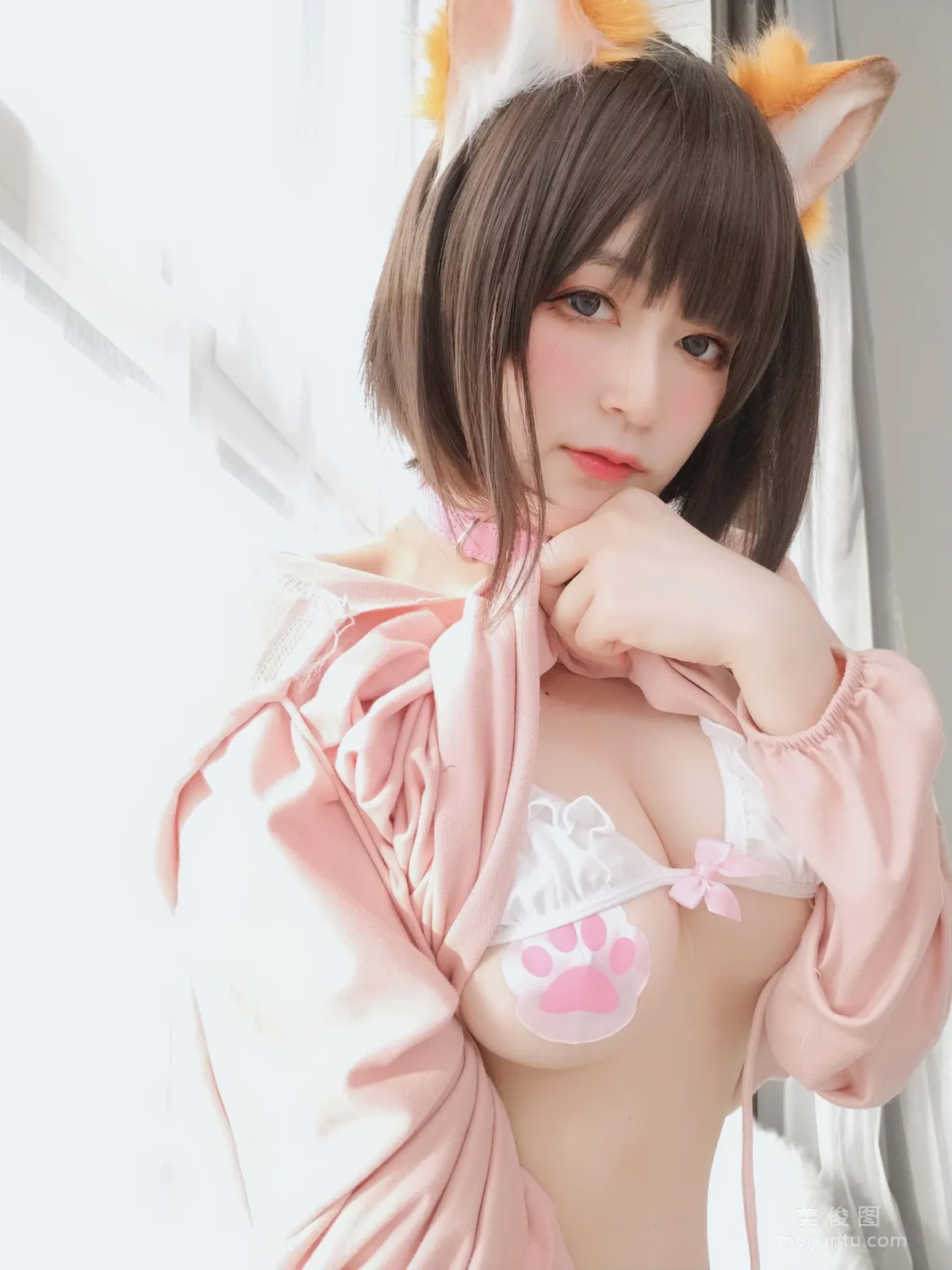 [COS寫真] 小姐姐白銀 - 粉紅狐狸 40