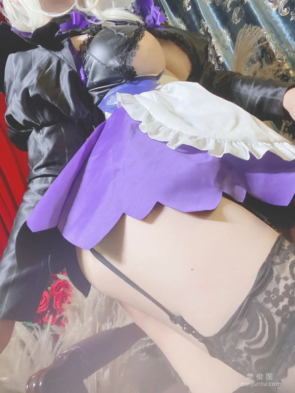 [網紅COSER寫真] 芋圓侑子SJ_ - 黑槍呆女仆自拍 5