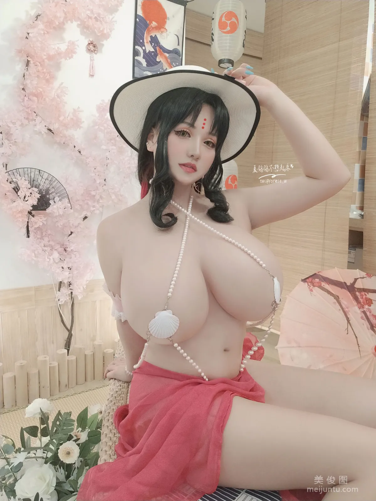[COS福利] 夏鴿鴿不想起床 - 殺生院泳裝 9