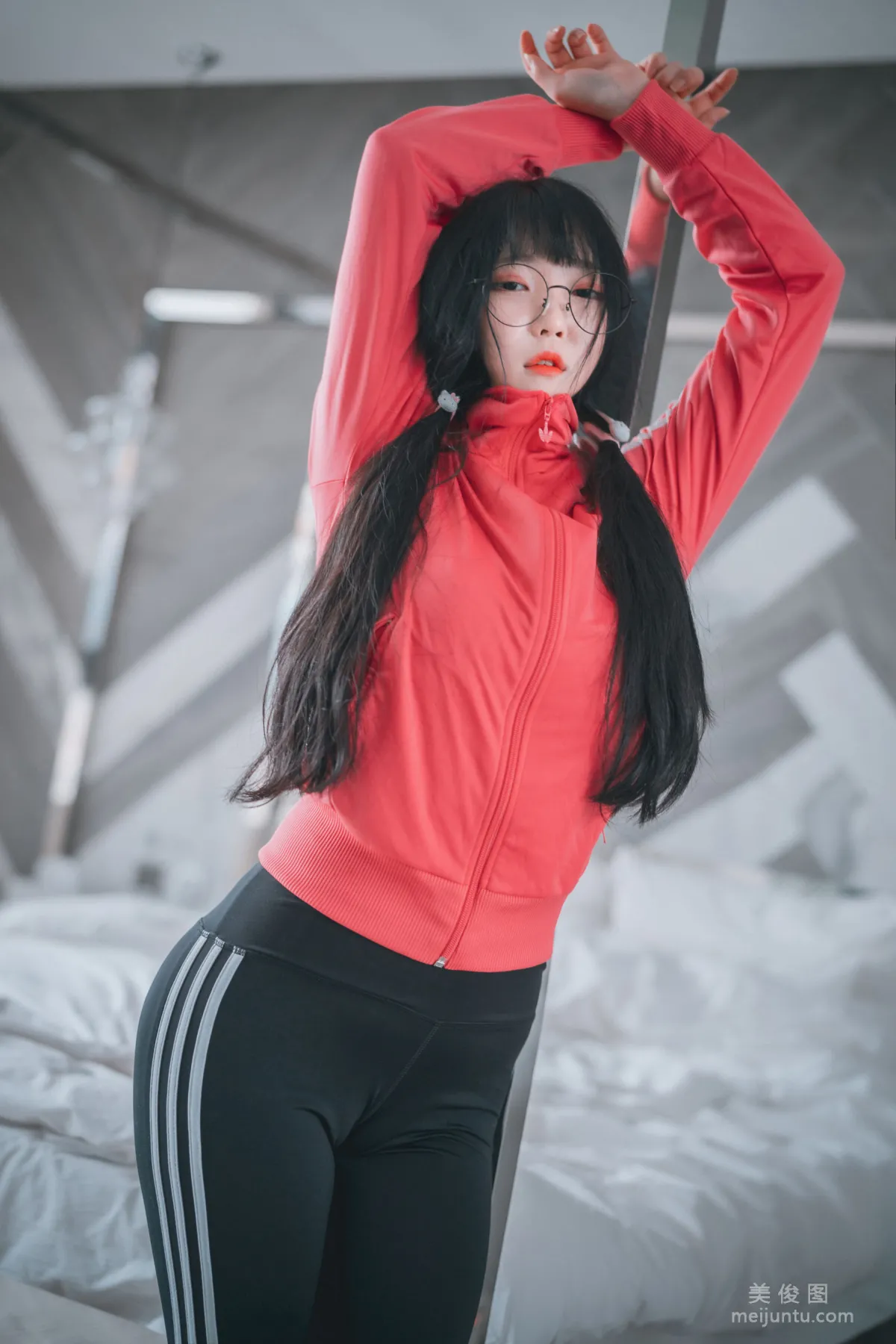 [DJAWA] Aram - Hot Pink Jersey! 寫真套圖 40