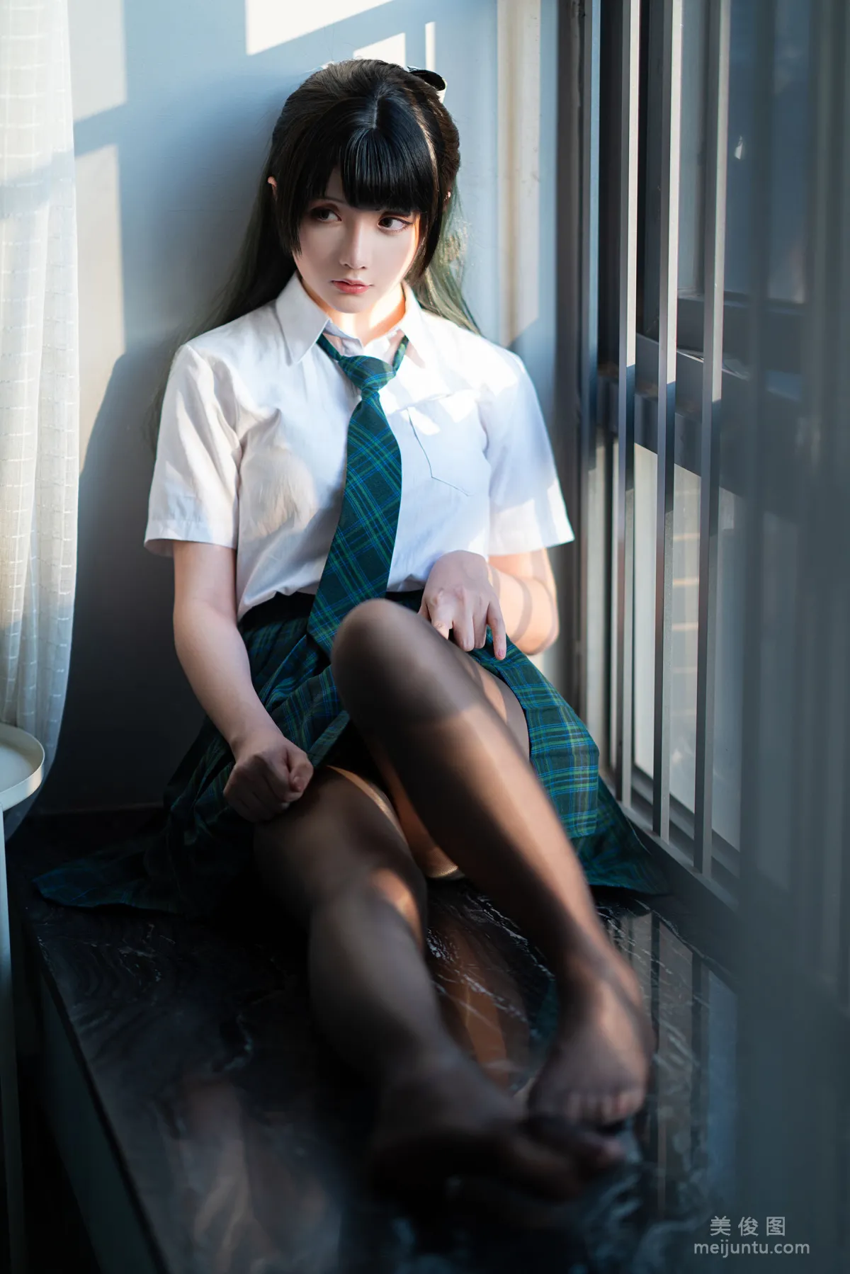 [COS写真] 星之迟迟 - JK-绿2