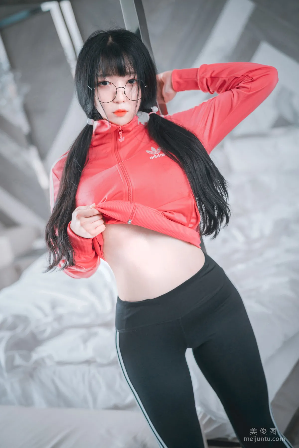 [DJAWA] Aram - Hot Pink Jersey! 寫真套圖 38