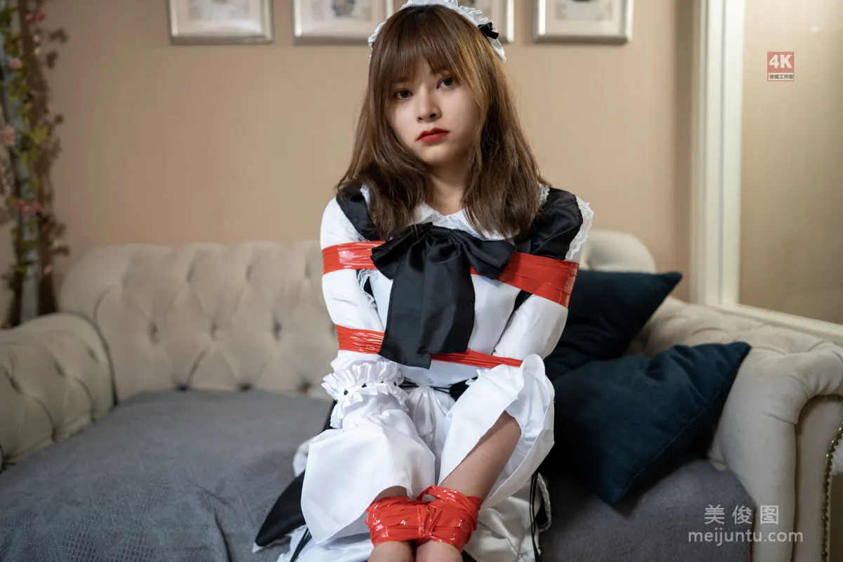 [麗櫃Ligui] 網絡麗人 Model 奈奈《女仆與紅膠帶》 13