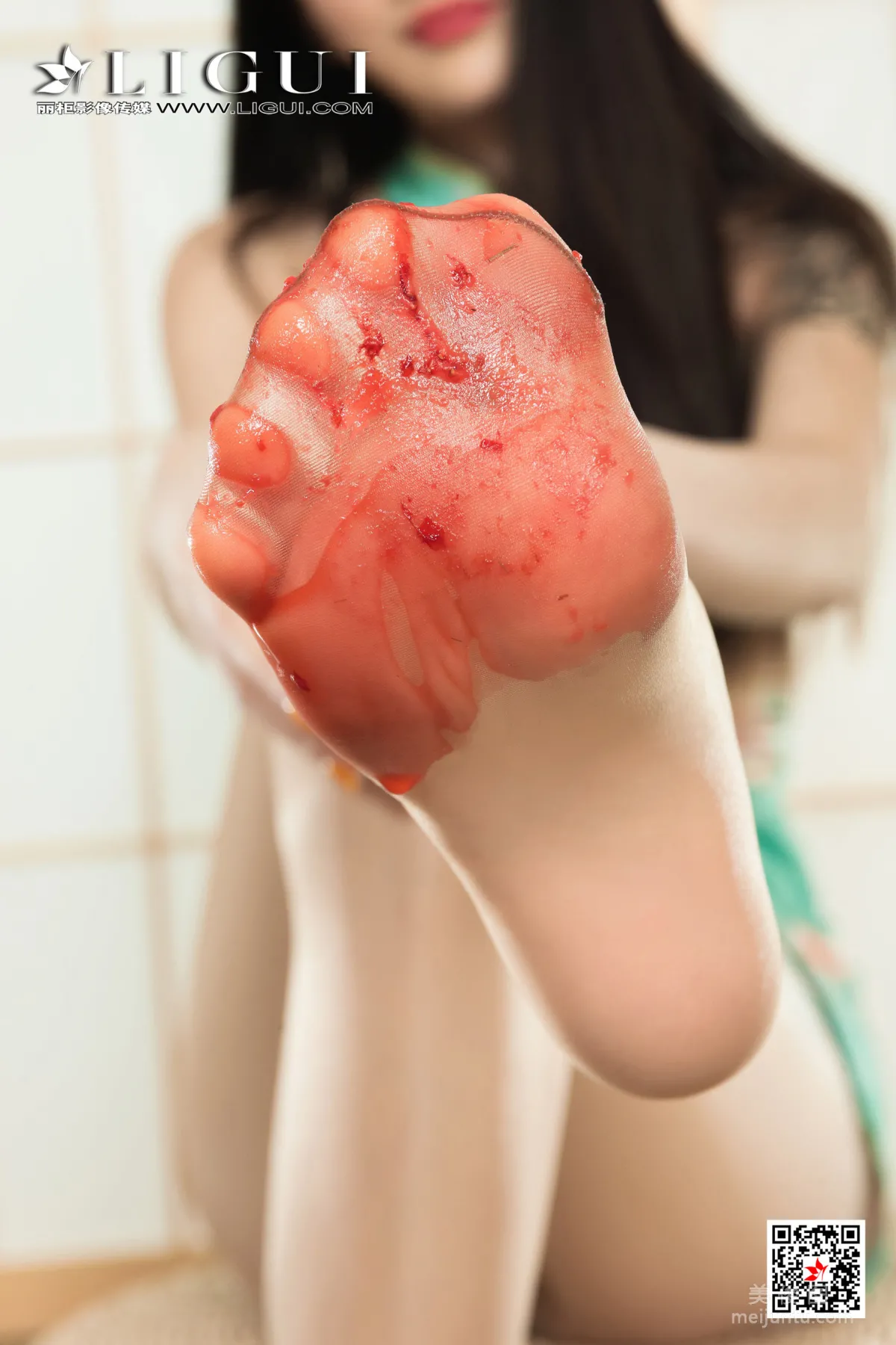[丽柜Ligui] 网络丽人 Model 甜甜 《贵足盛宴之甜足莓汁》43
