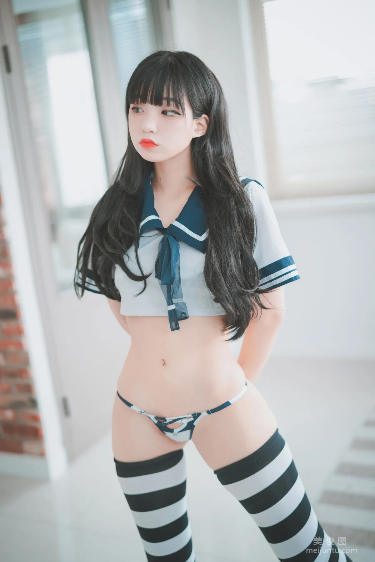 [DJAWA] Jenny - Sailor Stripes 寫真套圖 23