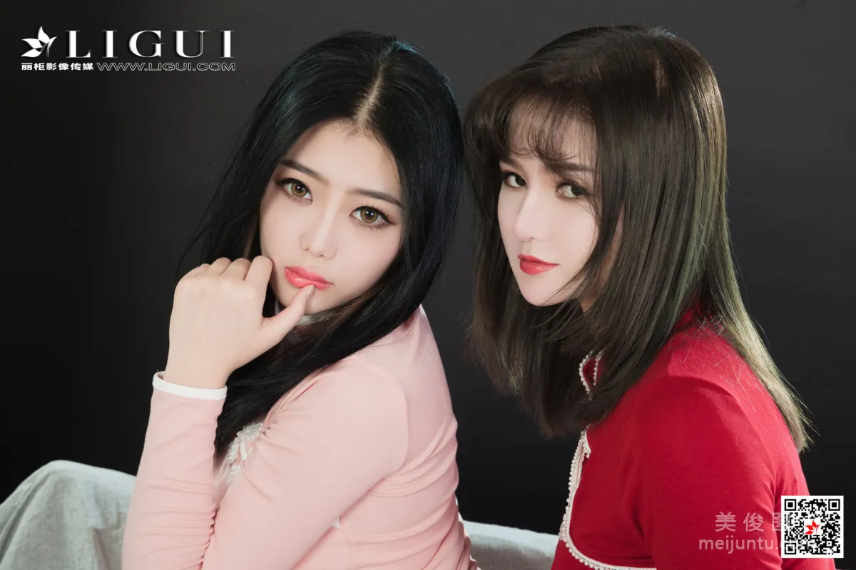 [丽柜Ligui] Model 小智贤&文芮 《双生花-红粉佳人》3