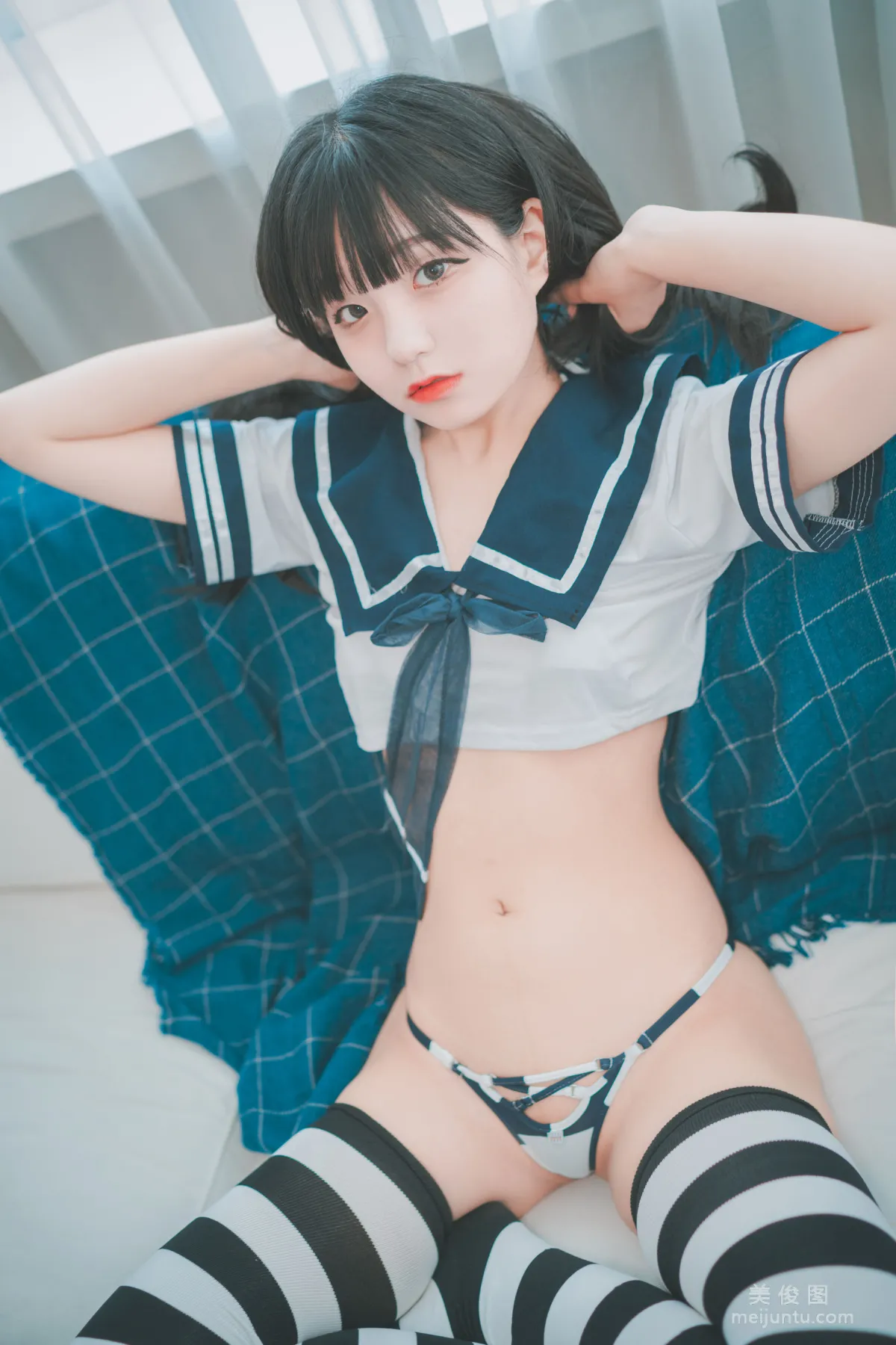 [DJAWA] Jenny - Sailor Stripes 寫真套圖 14