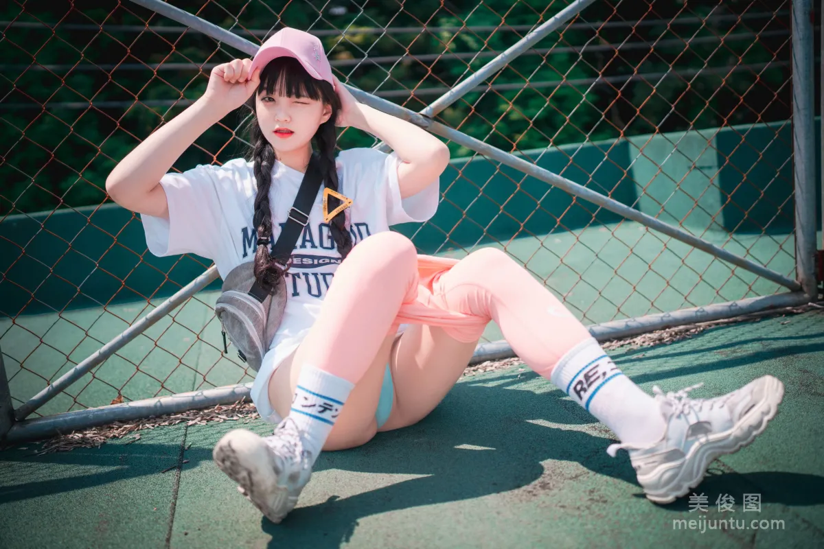 [DJAWA] Jenny - Loose and Tight Pink 寫真套圖 100