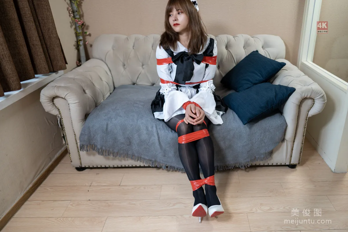 [麗櫃Ligui] 網絡麗人 Model 奈奈《女仆與紅膠帶》 66