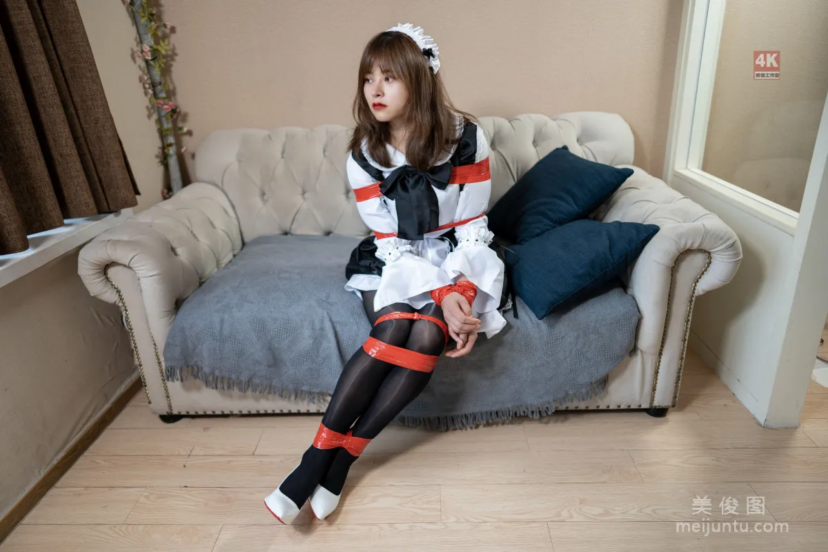 [麗櫃Ligui] 網絡麗人 Model 奈奈《女仆與紅膠帶》 54