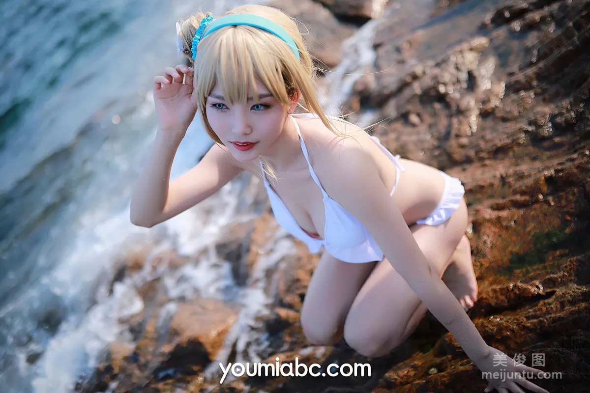 [尤蜜YouMi] 抖娘利世 - 海邊的索米 14