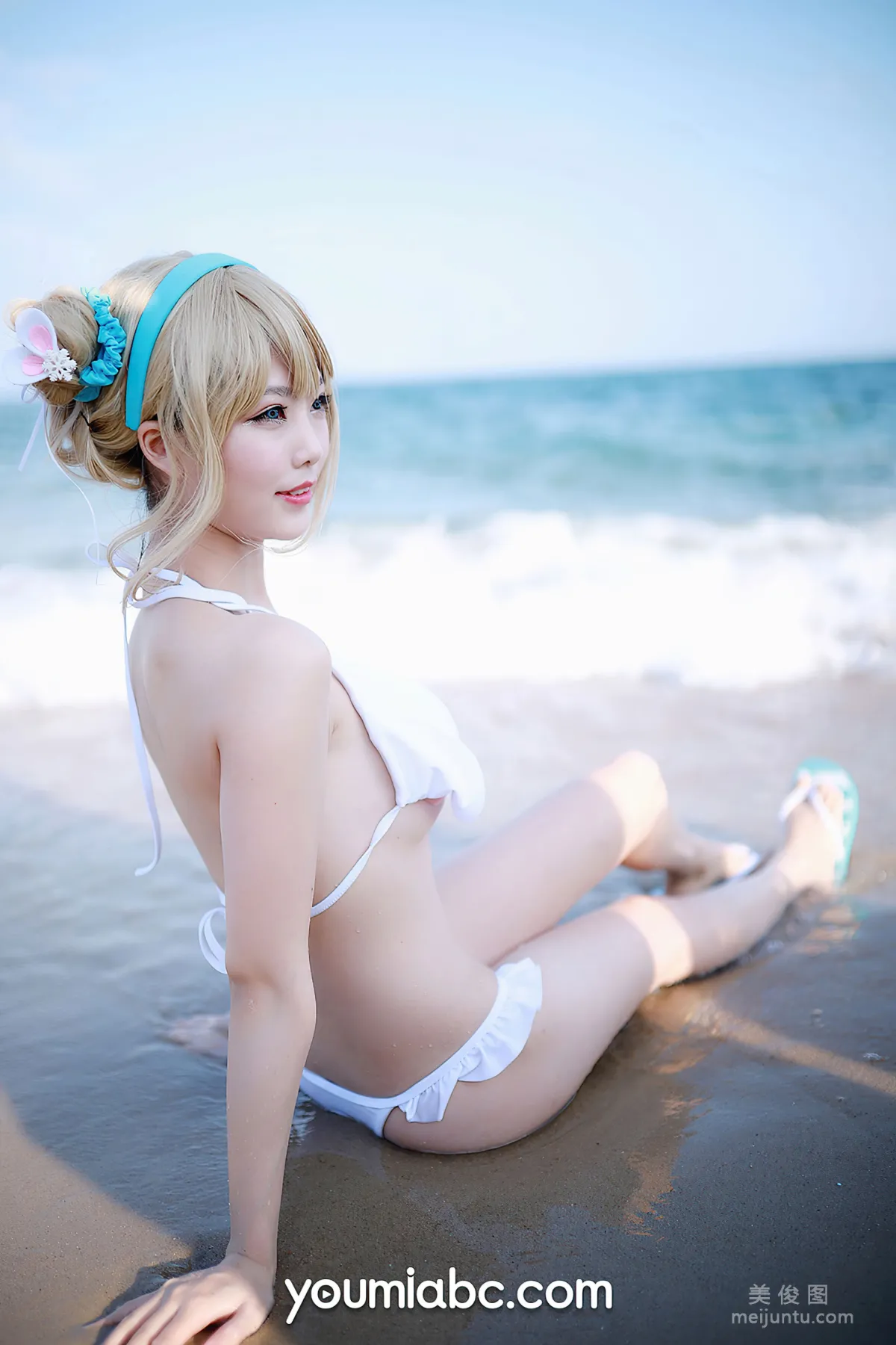 [尤蜜YouMi] 抖娘利世 - 海邊的索米 25
