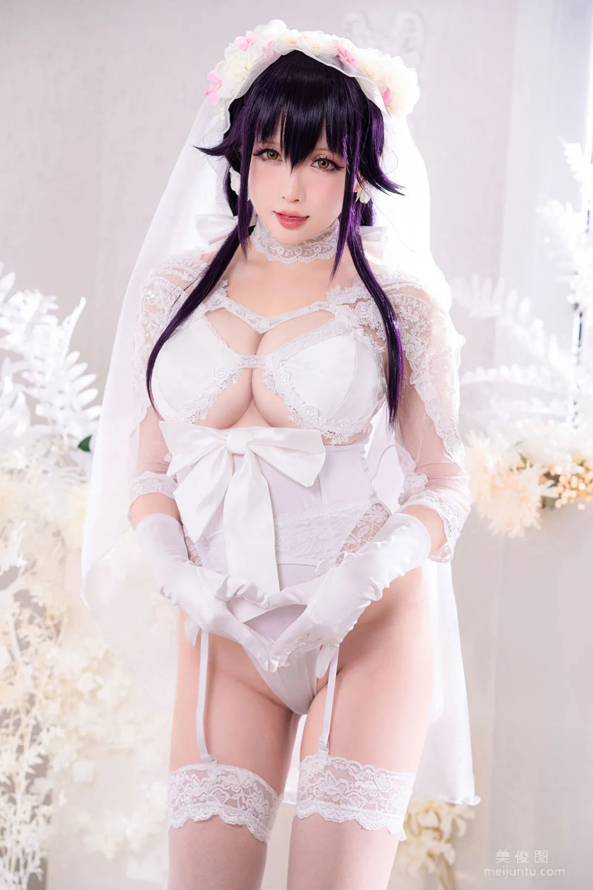 [网红COSER] 星之迟迟 - 纯白と漆黑《吾妻》写真12