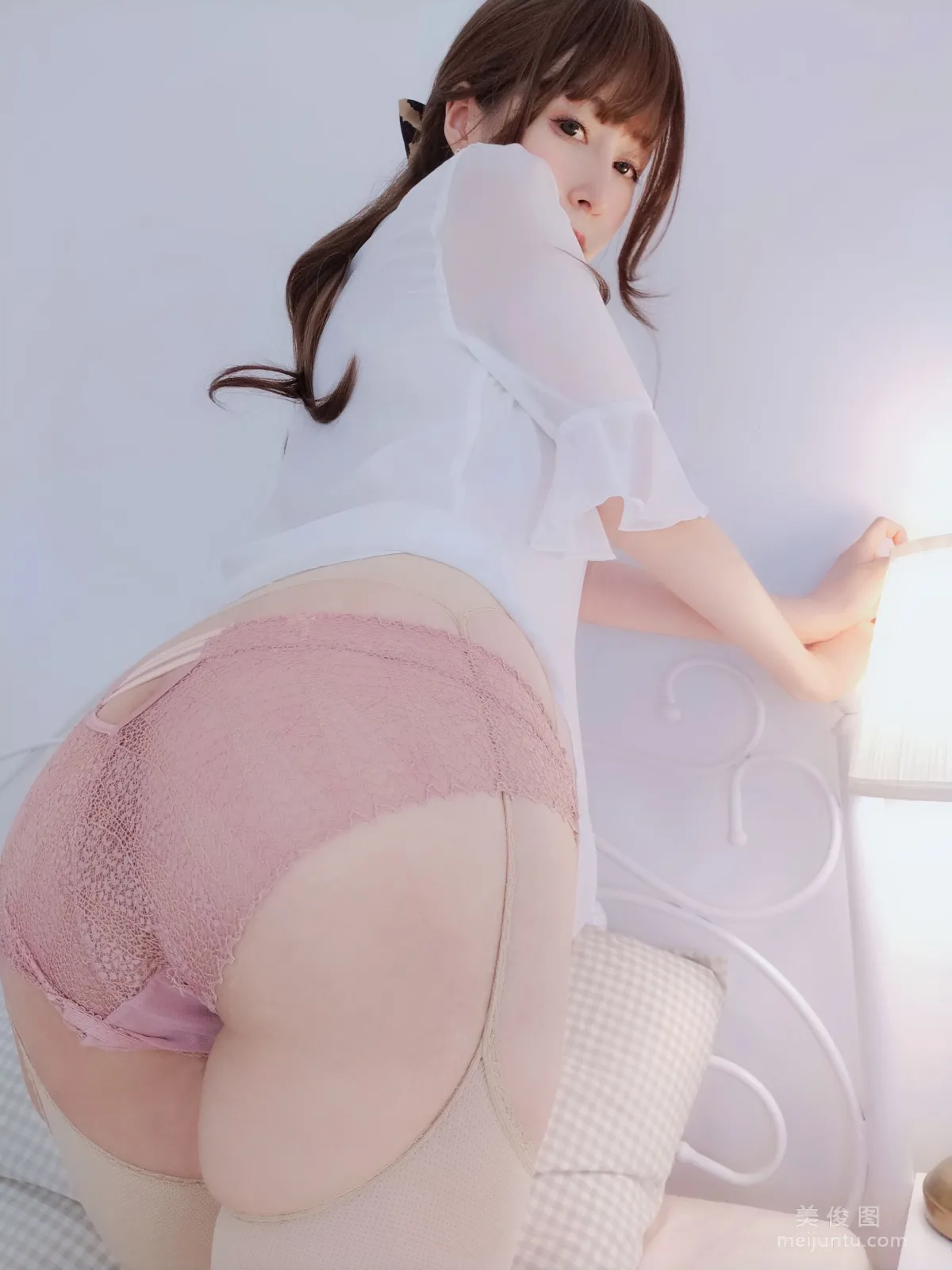 [網紅COSER寫真] 白銀 - 肉絲人妻 套圖 99