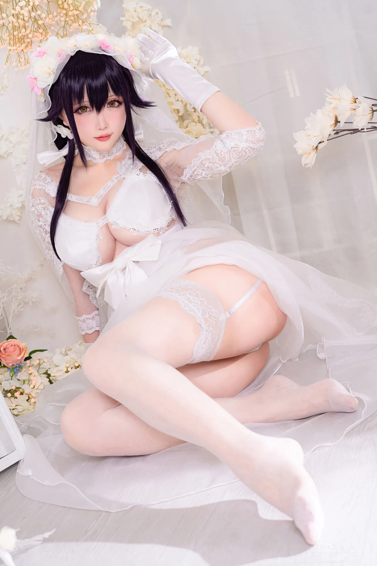 [网红COSER] 星之迟迟 - 纯白と漆黑《吾妻》写真6