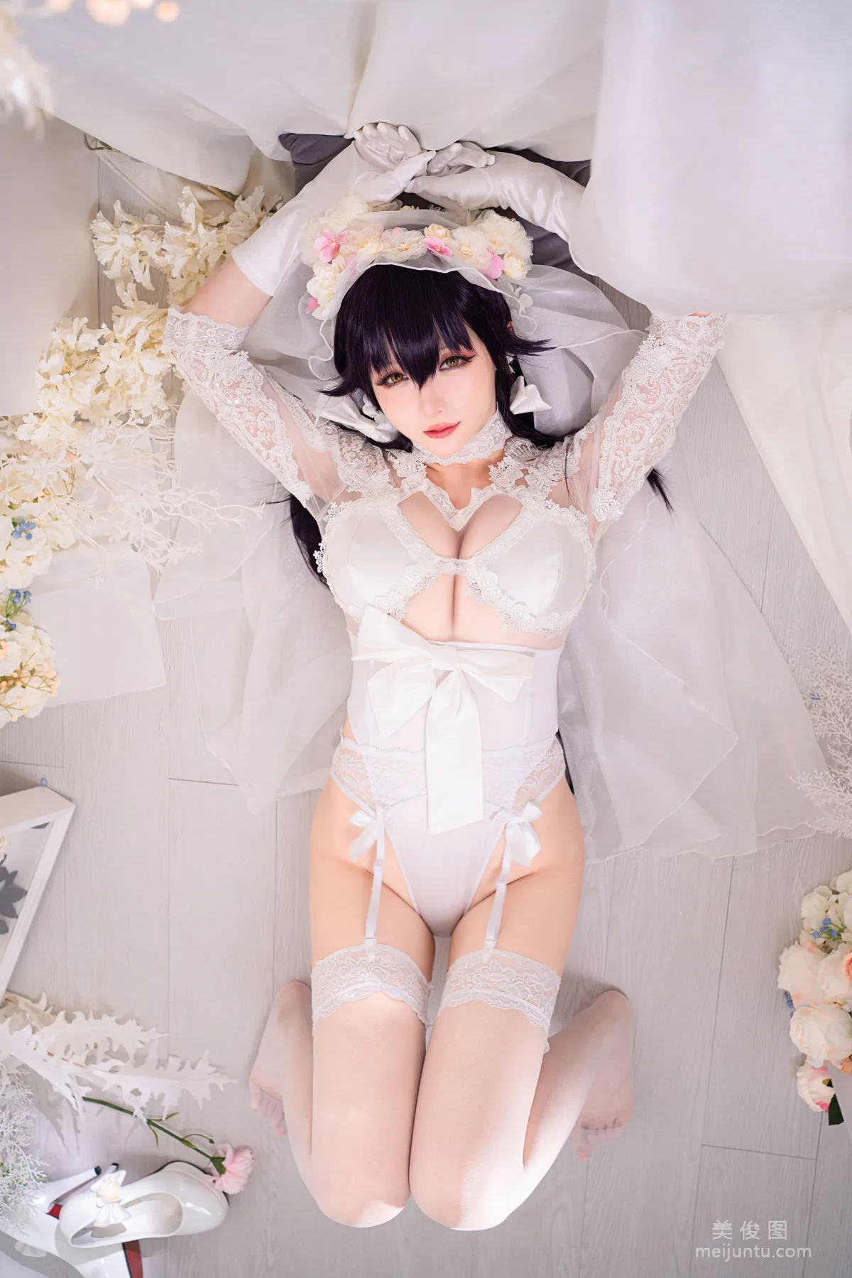[网红COSER] 星之迟迟 - 纯白と漆黑《吾妻》写真21
